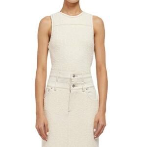 Simkhai Siianna Cross Back Top in Ivory White Multi M